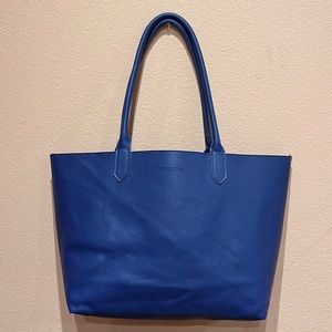 Bloomingdale’s Shoulder Bag with Handles Faux Leather Blue 💙